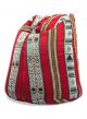 Arabic Majlis Bean Bag Red/Silver 80x80x50centimeter