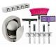 Mop And Broom Holder Wall Mount Grey