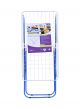 Metallic Cloth Dryer White/Blue 180x55x105centimeter