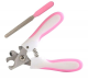 Nail Clipper And Filer Set For Pets White/Pink/Silver